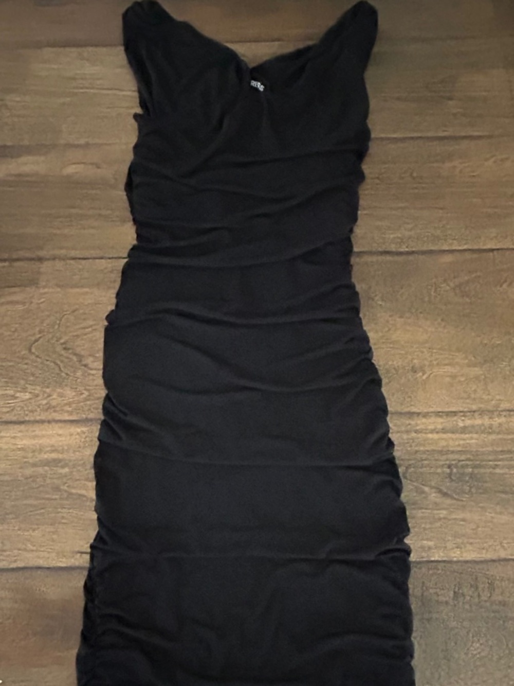 Basic black sleeveless dress